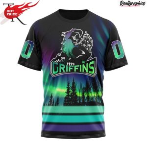 ahl grand rapids griffins special design with northern lights hoodie