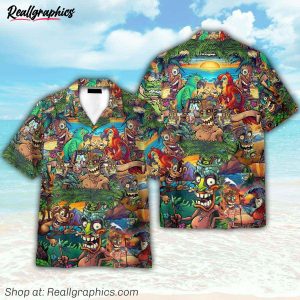 aloha summer tiki tropical colourful hawaiian shirt