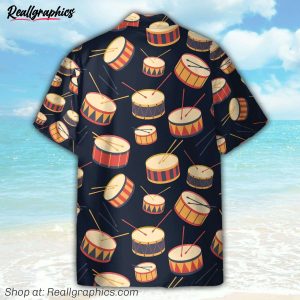 drums funny button's up shirts hawaiian shirt