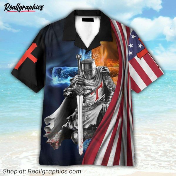 america knight templar hawaiian shirt