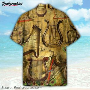 ancient harp button's up shirts, hawaiian shirt