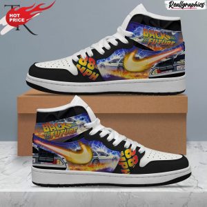 back to the future 88 mph air jordan 1 hightop sneaker boots