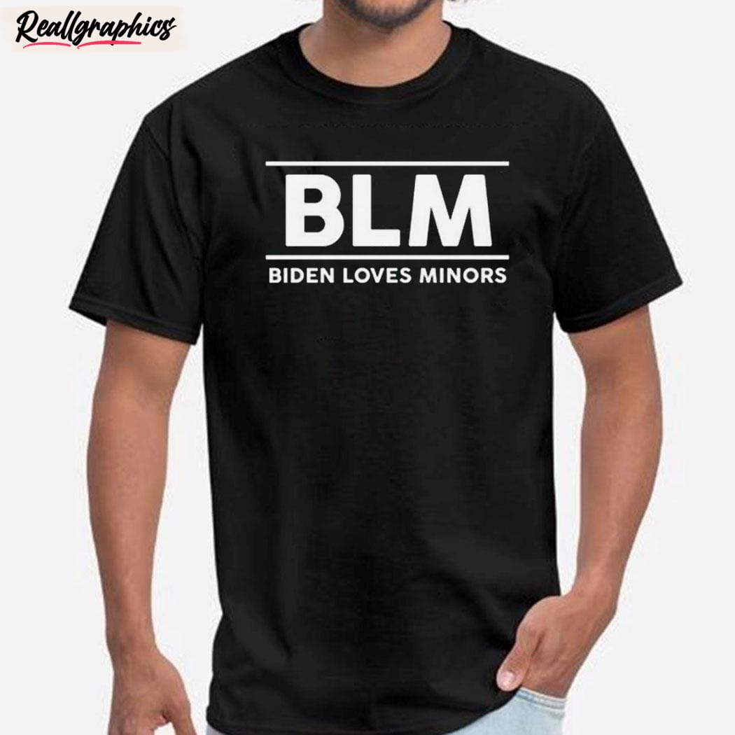 blm biden loves minors unisex shirt