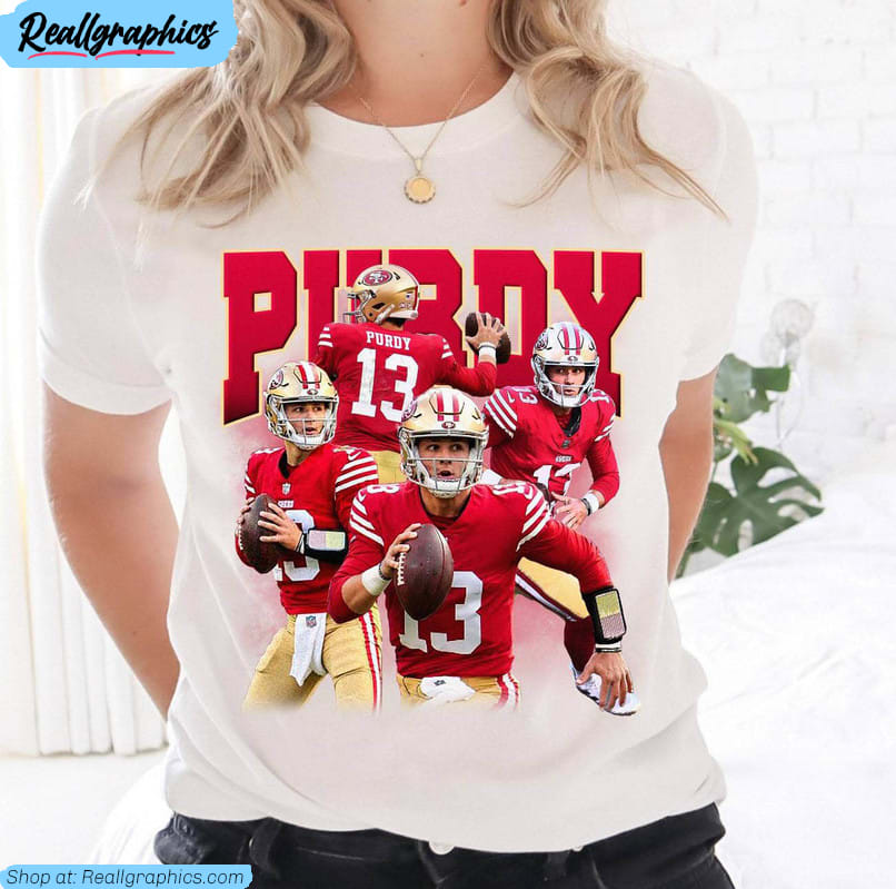 brock purdy shirt, purdy niners long sleeve crewneck