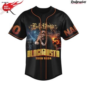 busta rhymes blockbusta tour 2024 custom baseball jersey