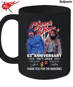 cheech & chong 53rd anniversary 1971 - 2024 thank you for the memories unisex shirt