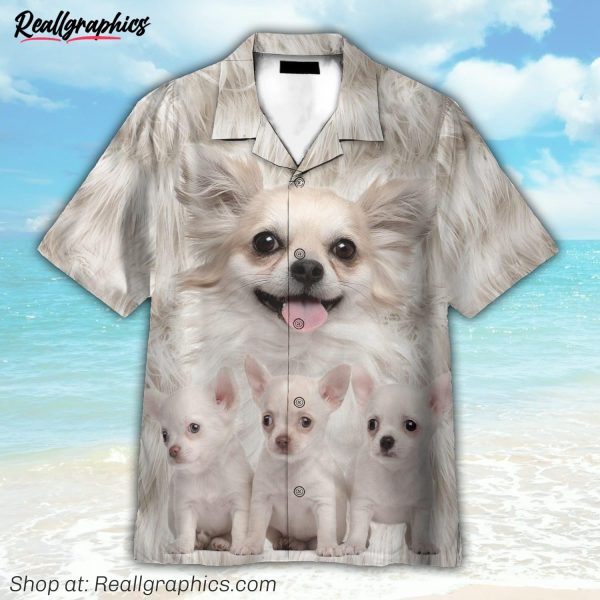 chihuahua great funny button's up shirts hawaiian shirt