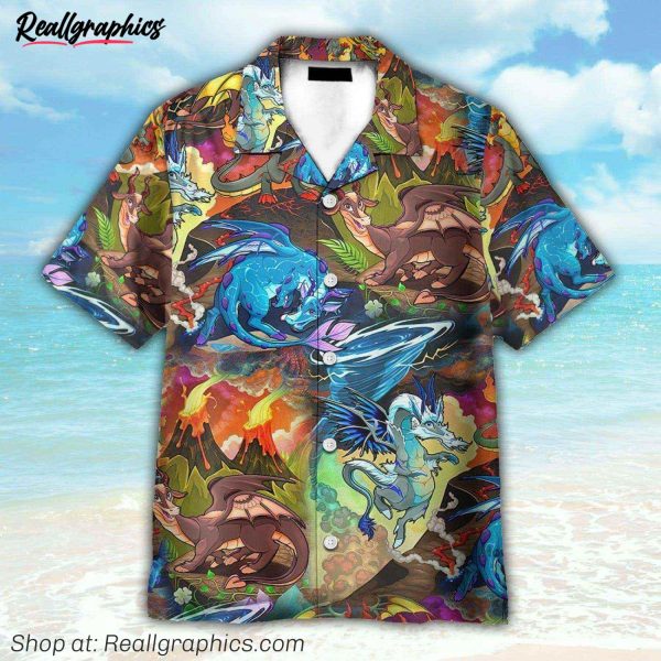 art elements dragon hawaiian shirt qt306044