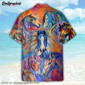 horse button's up shirts, hawaiian shirt