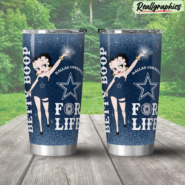 dallas cowboys & betty boop stainless steel tumbler