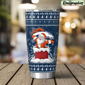 denver broncos santa stainless steel tumbler