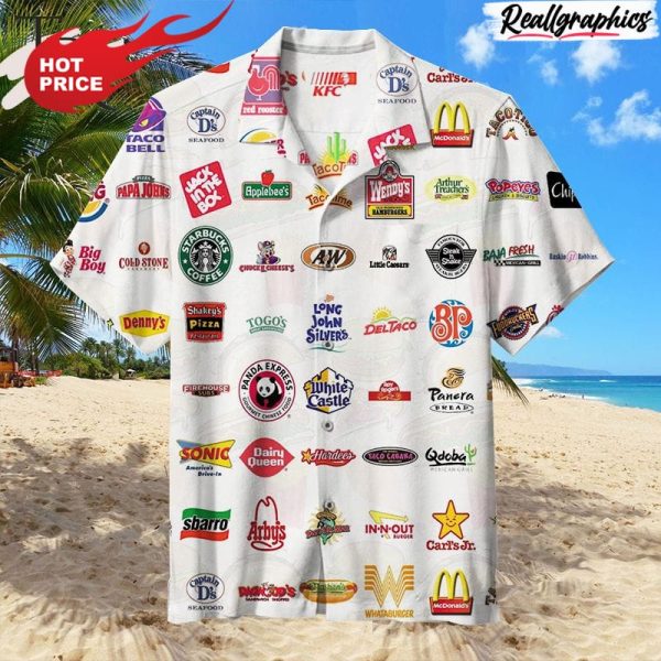 fast food pick your 3 hawaiian shirt