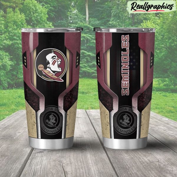 florida state seminoles 3d travel stainless steel tumbler