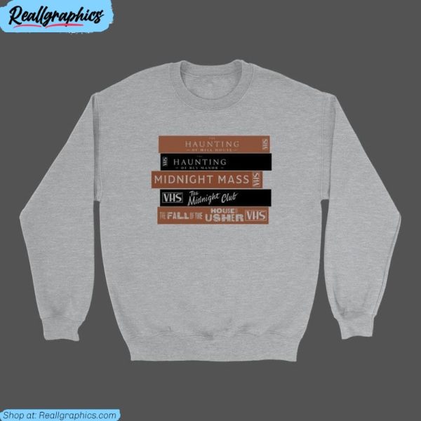 funny mike flanagan vhs sweatshirt, unique haunting of hill tank top long sleeve