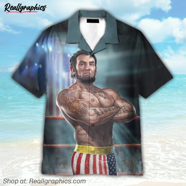 funny president mmabe lincoln hawaiian shirt