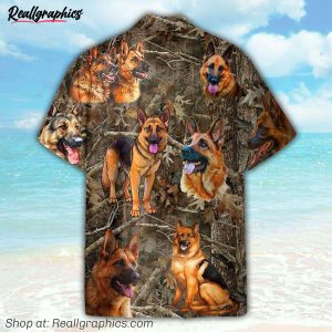 german shepherd button's up shirts, hawaiian shirt