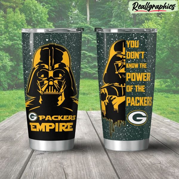 green bay packers empire stainless steel tumbler