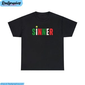 jannick sinner shirt, funny sinner fan tee tops crewneck