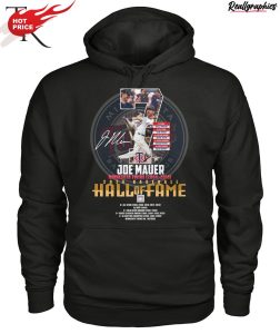 joe mauer minnesota twins 2004 - 2018 2024 baseball hall of fame unisex shirt