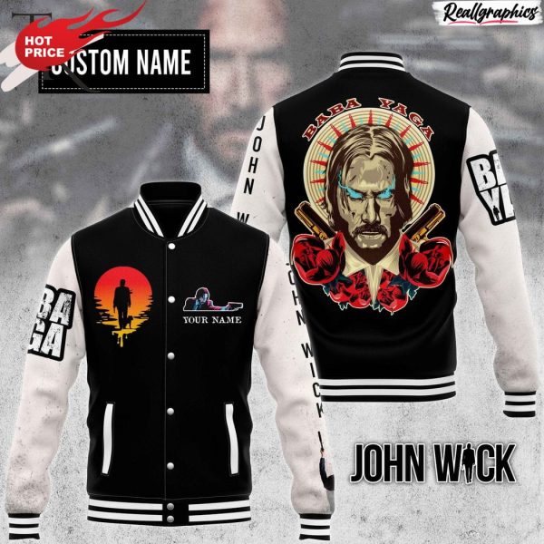 john wick baba yaga custom name baseball jacket