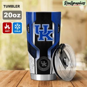 kentucky wildcats 3d travel stainless steel tumbler