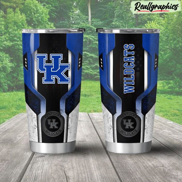 kentucky wildcats 3d travel stainless steel tumbler