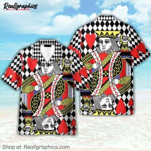 king of heart couple cosplay costume hawaiian shirt