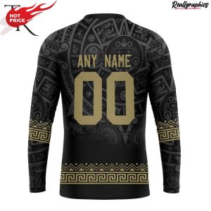 liga mx atletico san luis special black and gold design with mexican eagle hoodie
