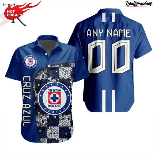 liga mx cruz azul special design concept hawaiian shirt