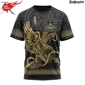 liga mx mazatlan f.c special black and gold design with mexican eagle hoodie
