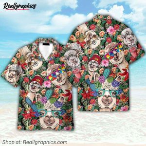 llama hawaiian shirts