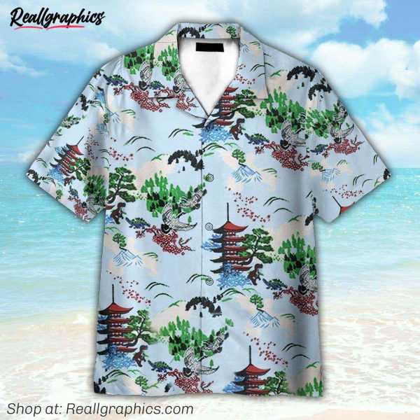 loot crate firefly mountain pattern hawaiian shirt