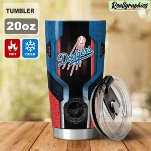 los angeles dodgers 3d travel stainless steel tumbler