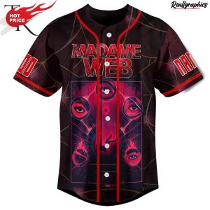 madame web her web connects them all custom baseball jersey
