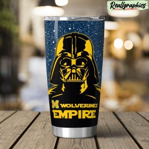 michigan wolverines empire stainless steel tumbler