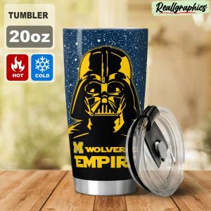 michigan wolverines empire stainless steel tumbler