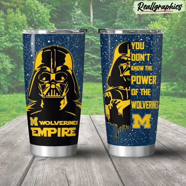 michigan wolverines empire stainless steel tumbler