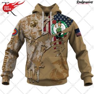 nba boston celtics marine corps special designs hoodie
