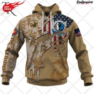 nba dallas mavericks marine corps special designs hoodie