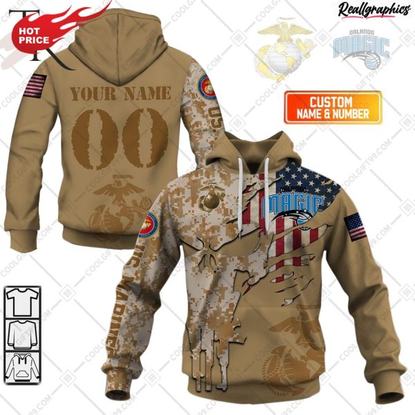 nba orlando magic marine corps special designs hoodie