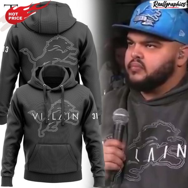 nfl detroit lions villain 2024 all over print hoodie