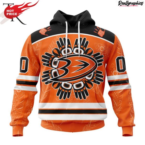 nhl anaheim ducks special national day for truth and reconciliation design hoodie