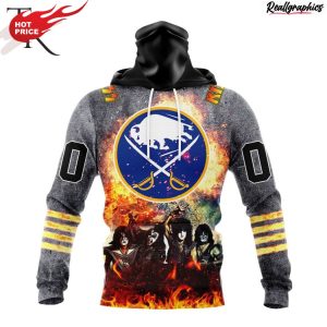 nhl buffalo sabres special mix kiss band design hoodie