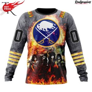 nhl buffalo sabres special mix kiss band design hoodie