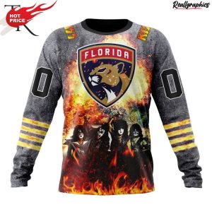 nhl florida panthers special mix kiss band design hoodie