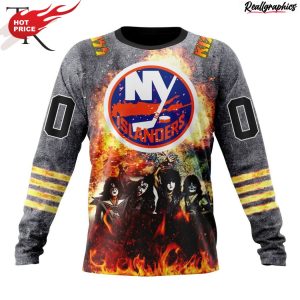 nhl new york islanders special mix kiss band design hoodie