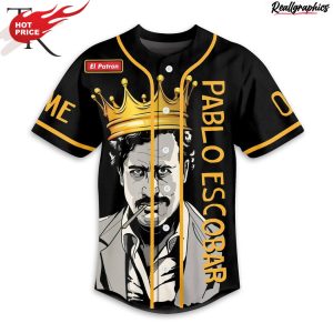 pablo escobar geniuses are always branded as crazy custom baseball jersey