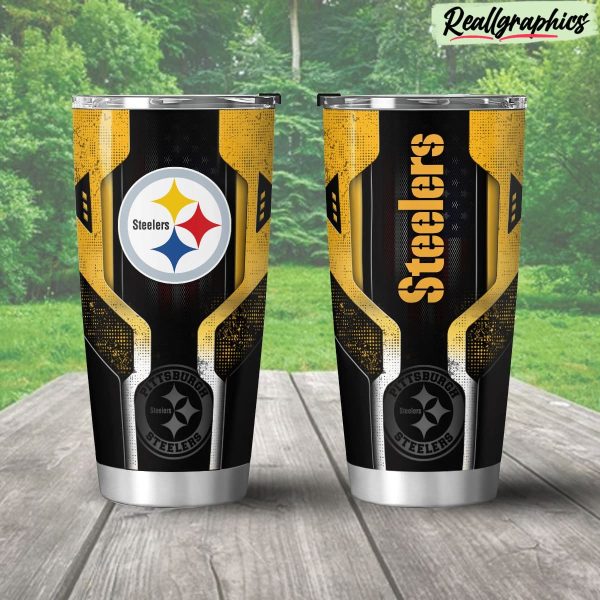 pittsburgh steelers 3d travel stainless steel tumbler