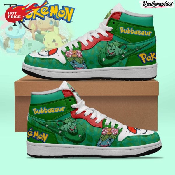 pokemon bulbasaur air jordan 1 hightop sneaker boots