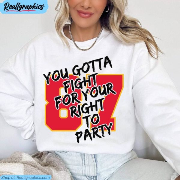 retro you gotta fight for your right to party shirt, kc football long sleeve short sleeve